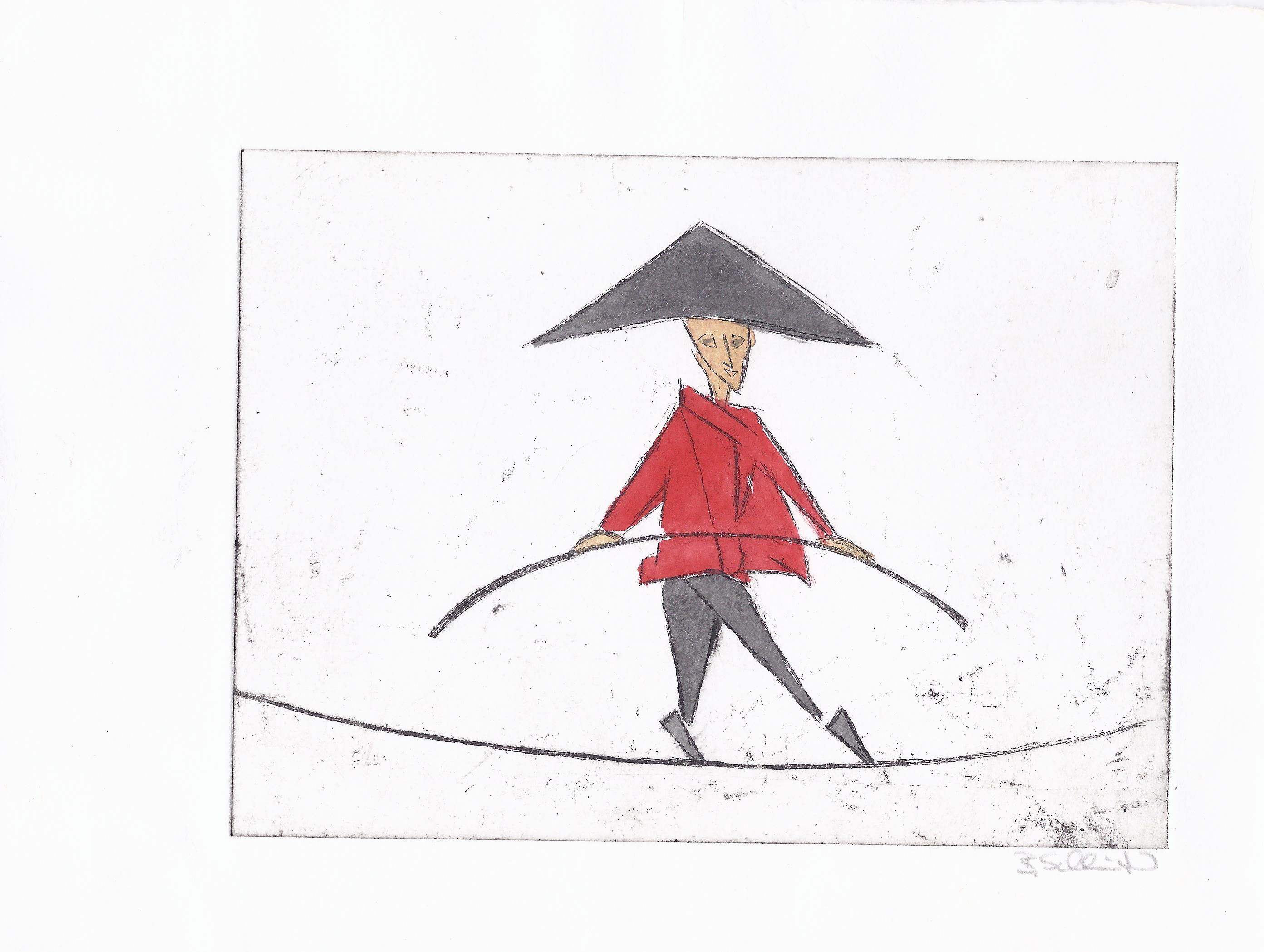 Seiltänzer Rot / Barbara Schlüter /